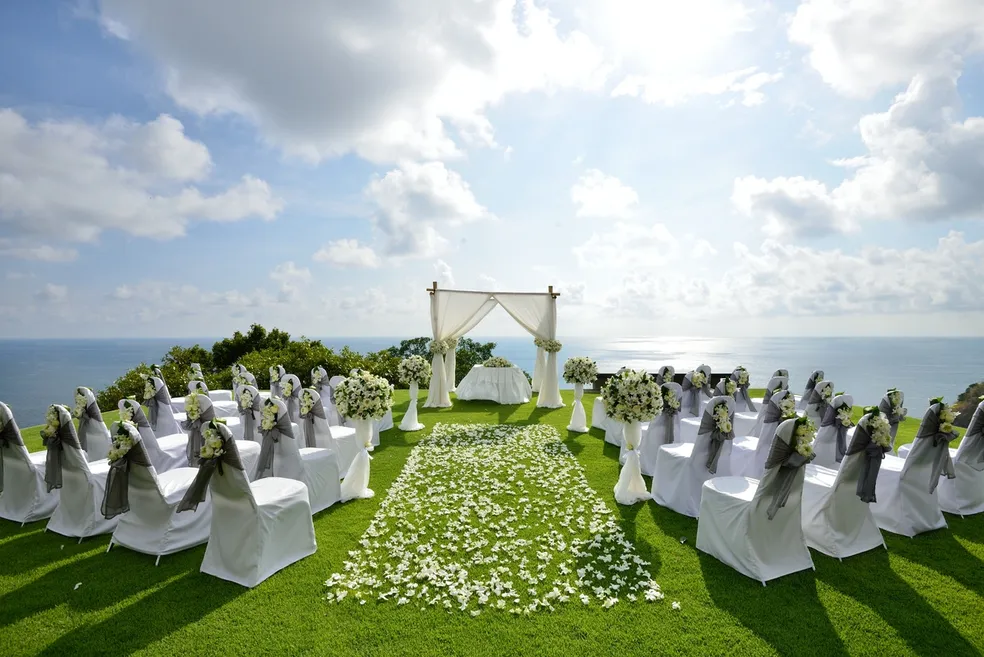oceanfront wedding ceremony